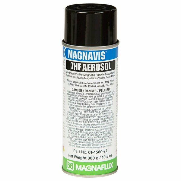 Magnaflux Magnetic Particles, 7HF, Magnavis, Non-Fluorescent, 16 oz 01-1580-78